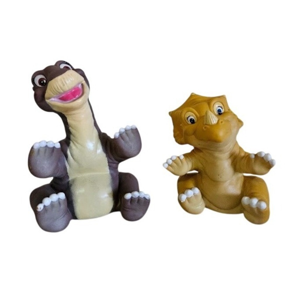 Vintage Land Before Time Pizza Hut Puppets Littlefoot Cera Dinosaur Set